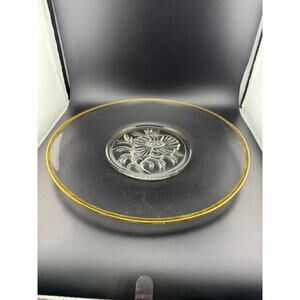 Vintage Gailstyn "It's a Dilly" Gold Rimmed Serving Plate